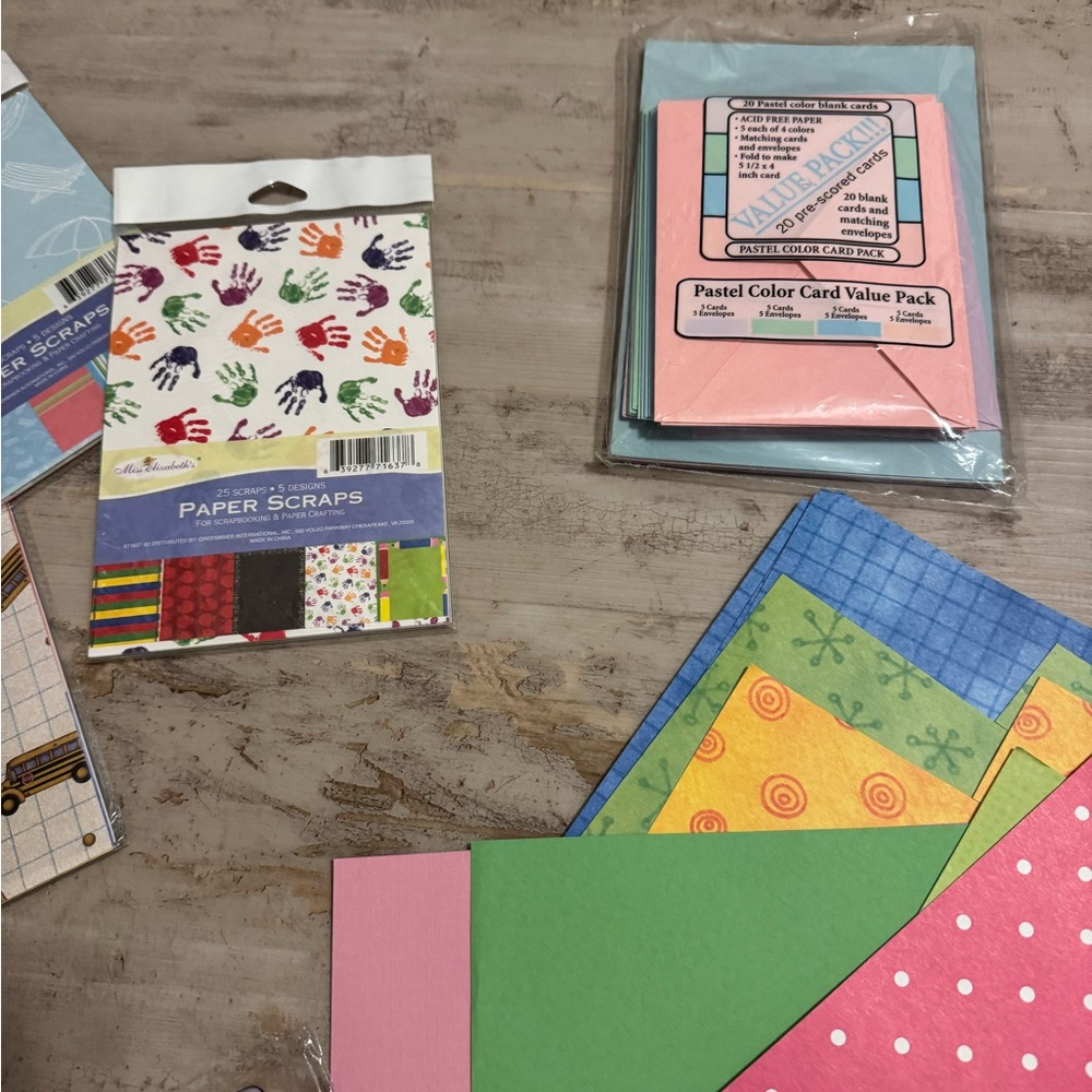 Colorful Scrapbook Paper and Stickers Set - Picture 5 of 15